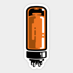 Vintage vacuum tube illustration Sticker